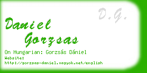 daniel gorzsas business card