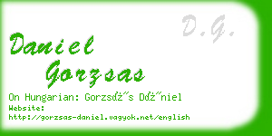 daniel gorzsas business card